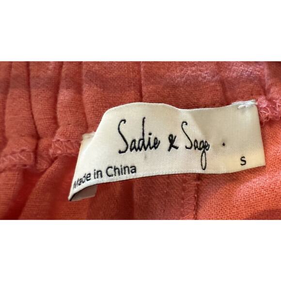 Sadie & Sage Peach Wide Leg Pants - Picture 5 of 6